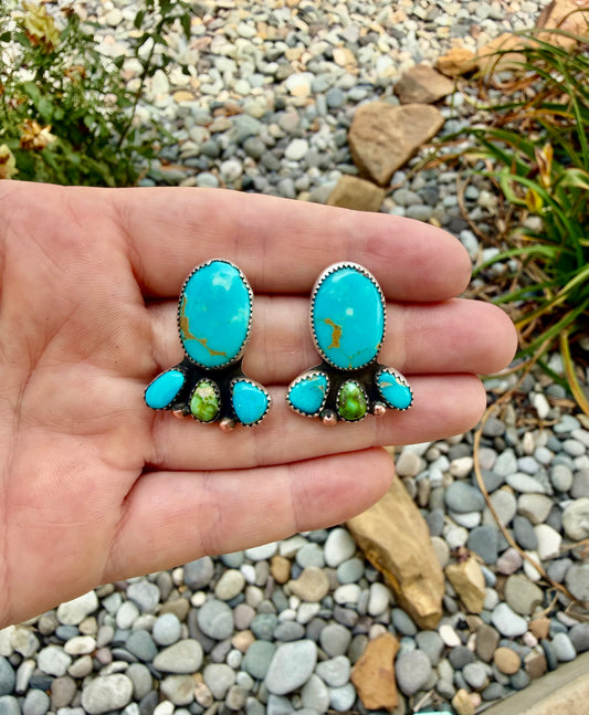 Easter Turquoise and Sonoran Mountain Earrings